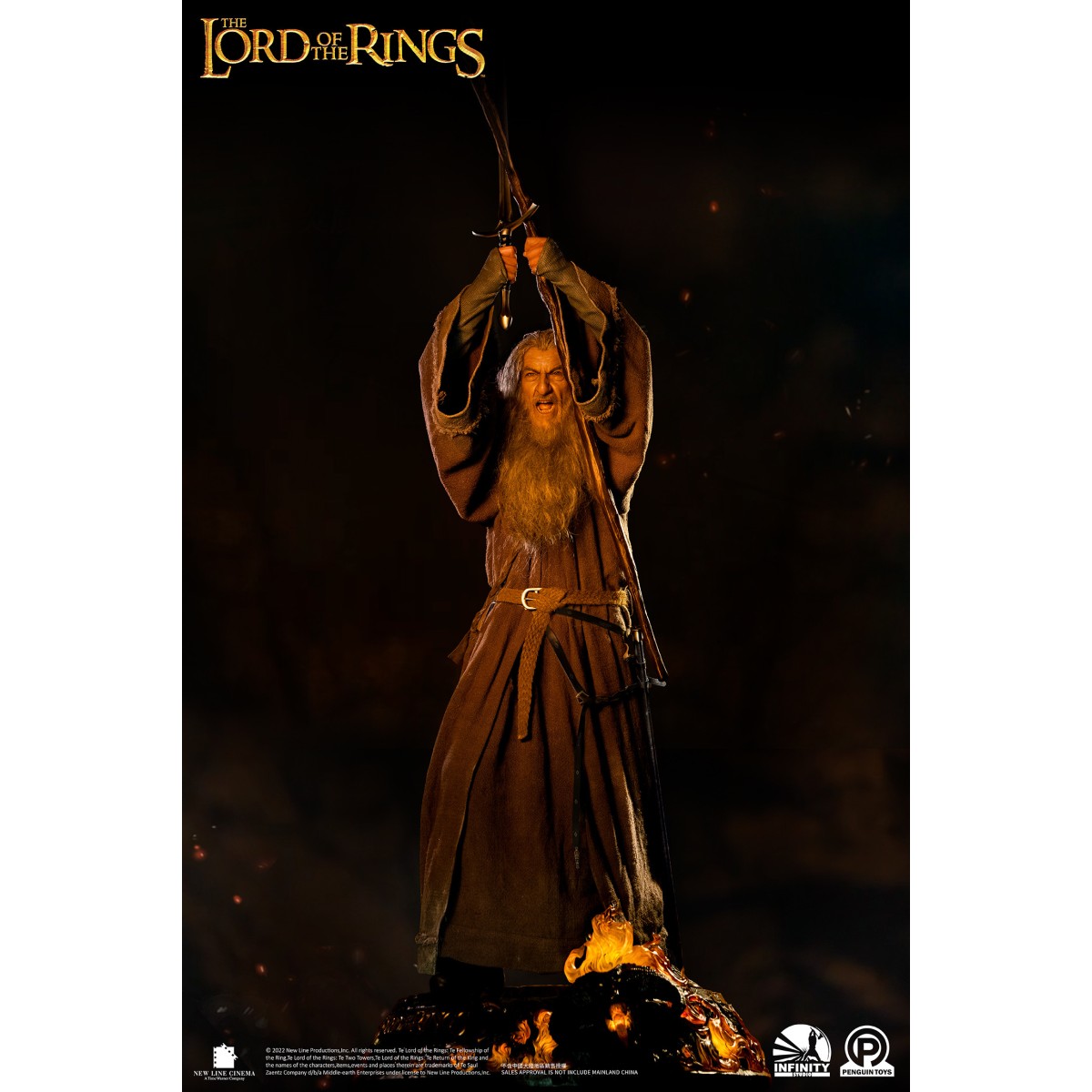 Infinity Studio X Penguin Toys - Gandalf il Grigio Ultimate Edition Half Size Statue Master Forge Series- 1/2