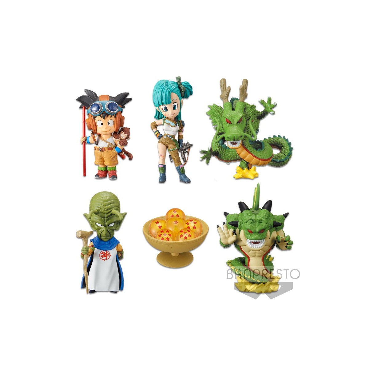 Banpresto Dragonball - WCF - TREASURE RALLY Vol.2 - Set di 6 figure