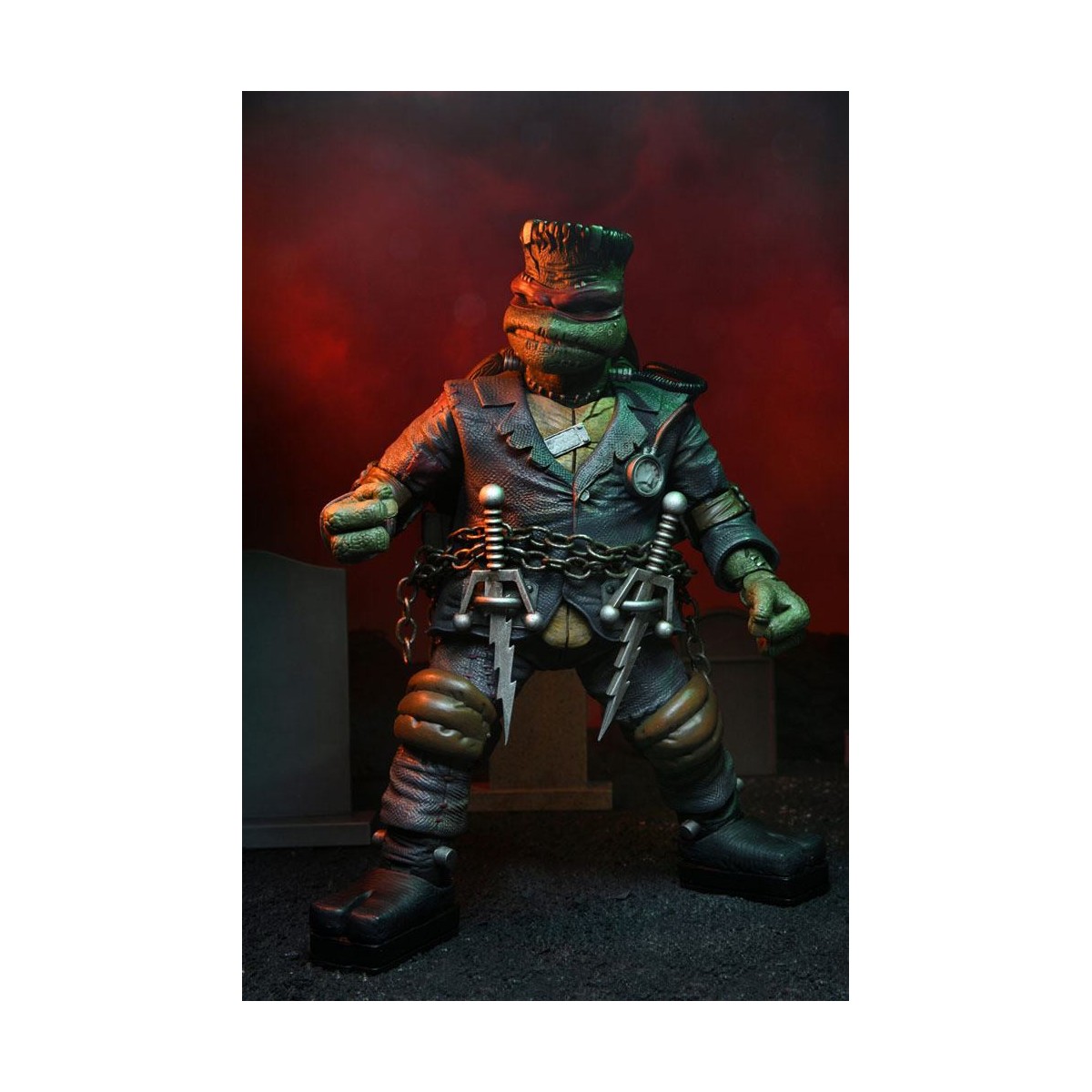 NECA - Ultimate Raphael come Mostro di Frankenstein - Universal Monsters x TMNT