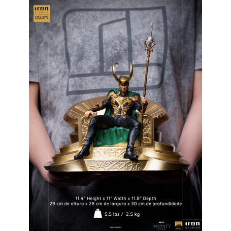 Iron Studios - Marvel Comics Loki on Throne 1/10 BDS Art Scale CCXP 2021 Exclusive