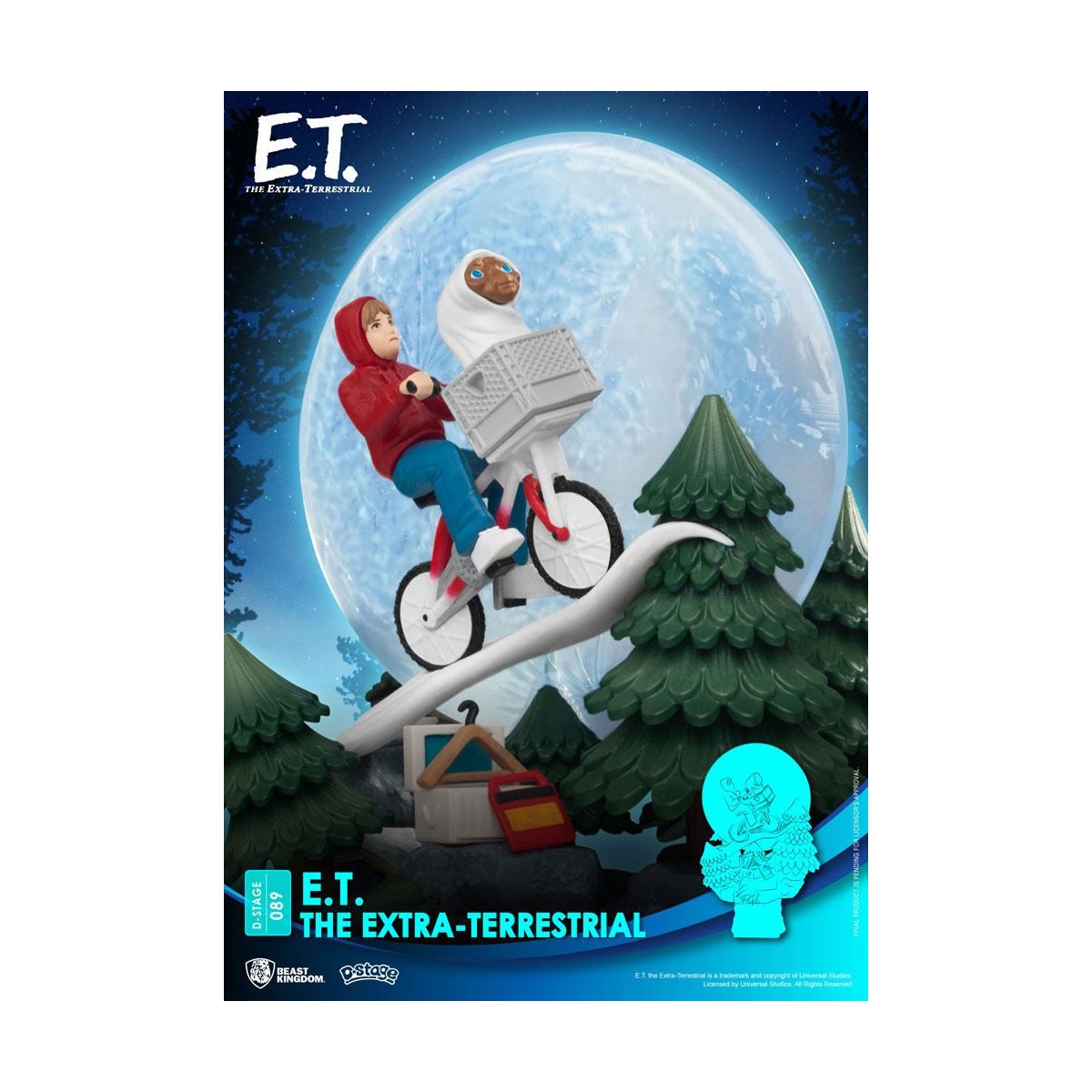 Beast Kingdom Disney diorama E.T. the alien - PVC D-Stage Iconic Movie Scene