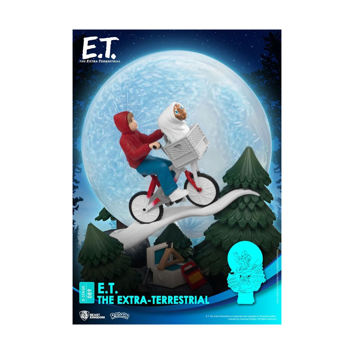 Beast Kingdom Disney diorama E.T. the alien - PVC D-Stage Iconic Movie Scene