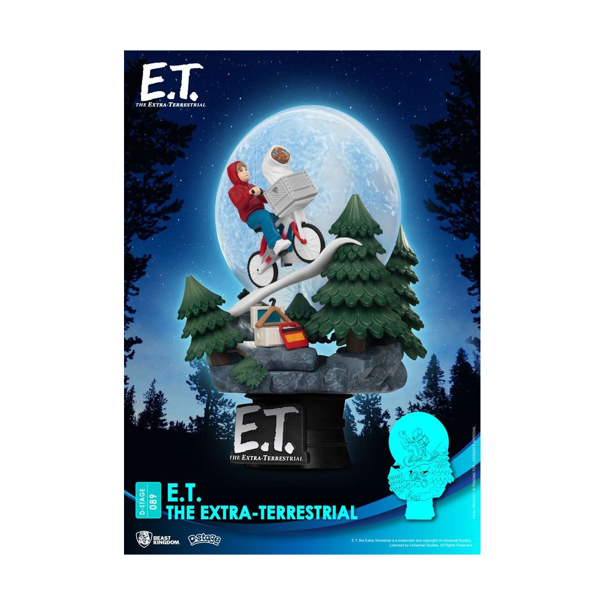 Beast Kingdom Disney diorama E.T. the alien - PVC D-Stage Iconic Movie Scene