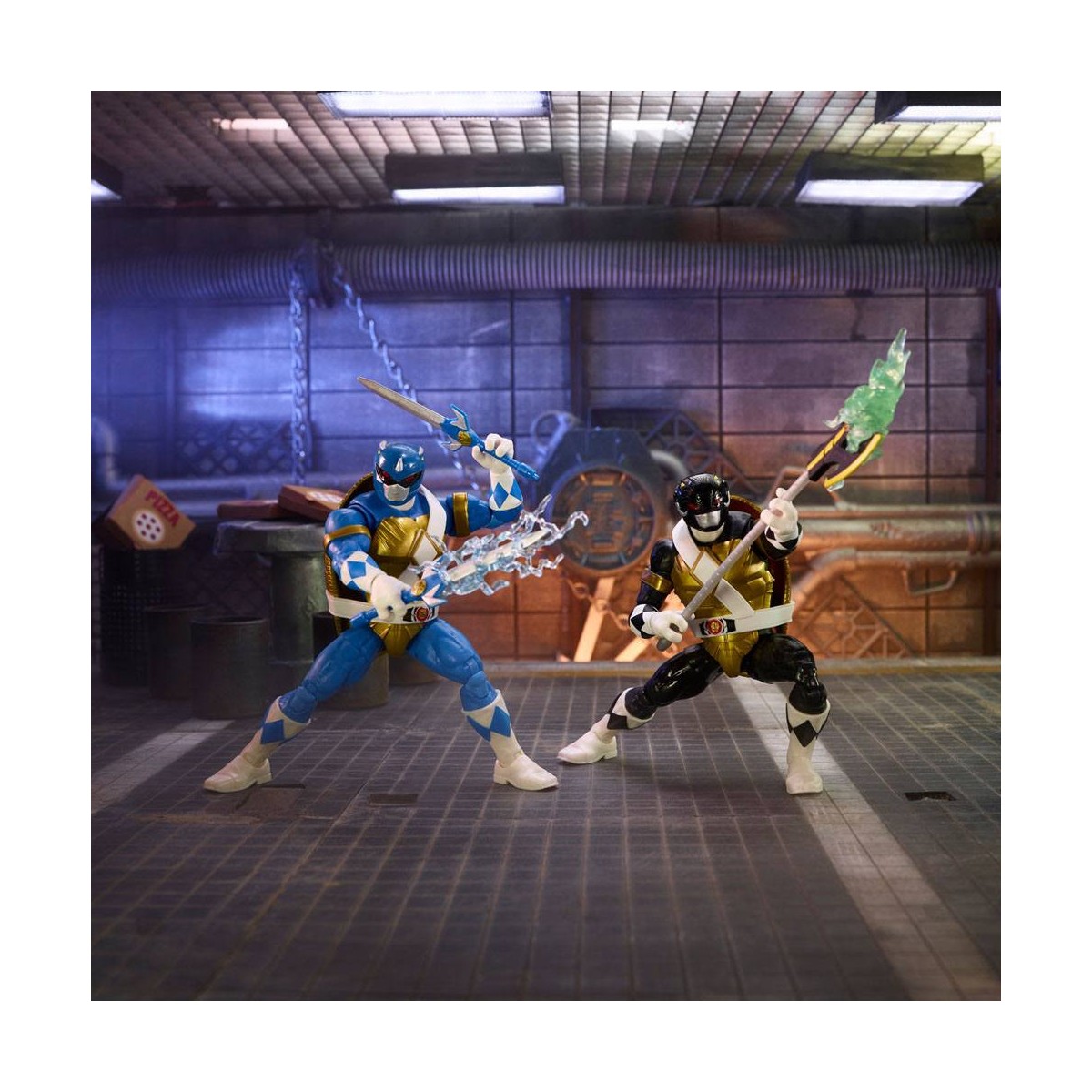 Hasbro - DONATELLO MORFATO & LEONARDO 2-Pack - Collezione Lightning Power Rangers
