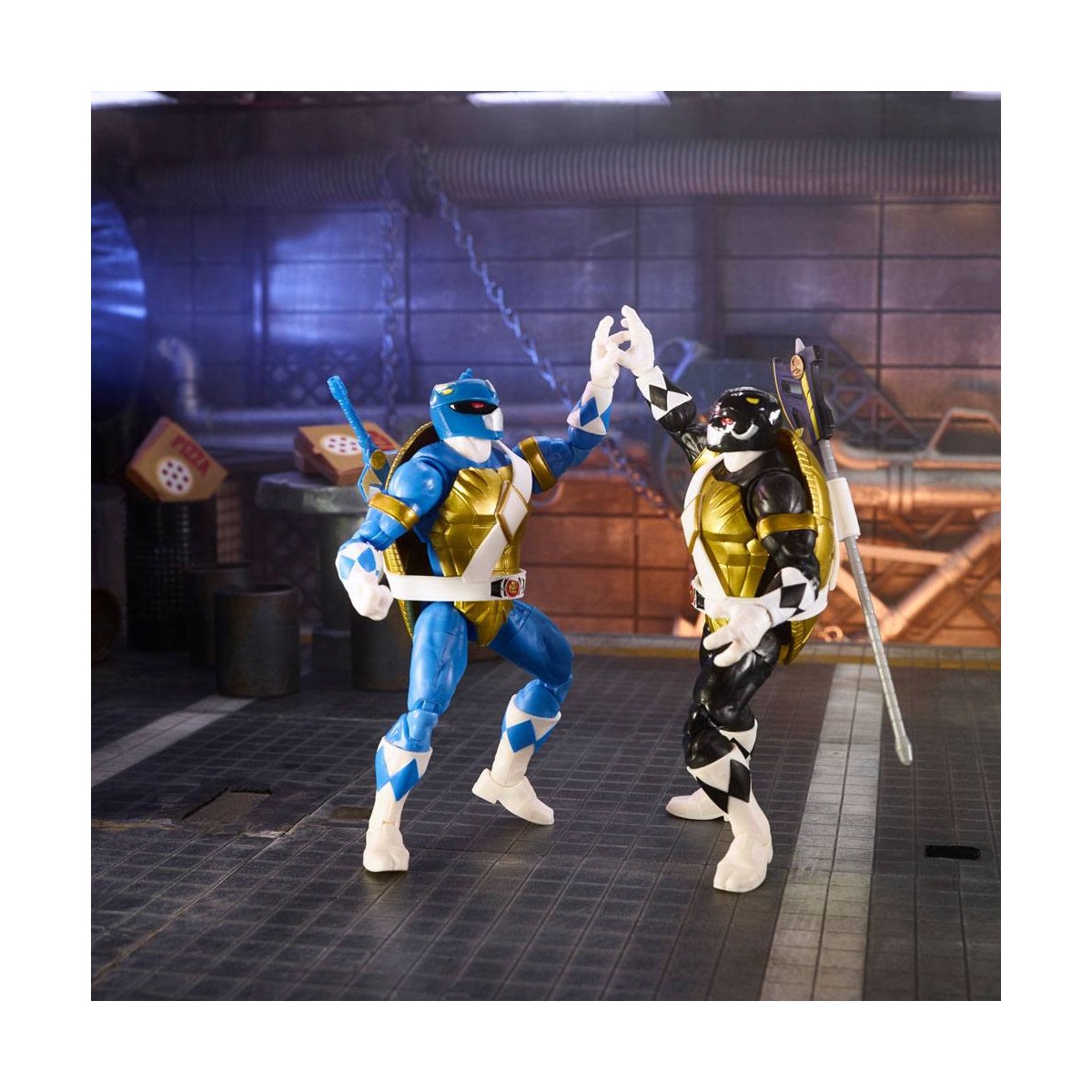 Hasbro - DONATELLO MORFATO & LEONARDO 2-Pack - Collezione Lightning Power Rangers