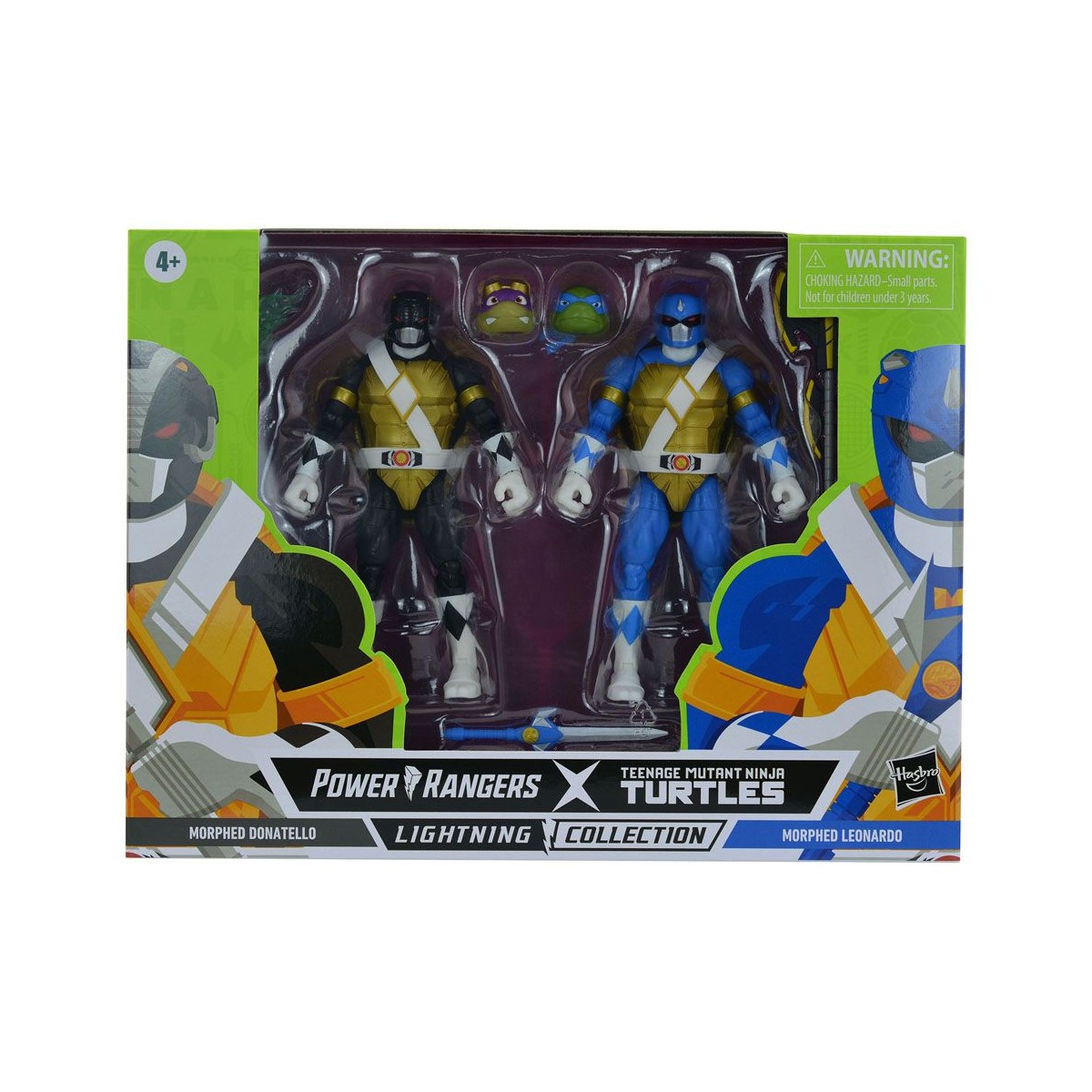 Hasbro - DONATELLO MORFATO & LEONARDO 2-Pack - Collezione Lightning Power Rangers