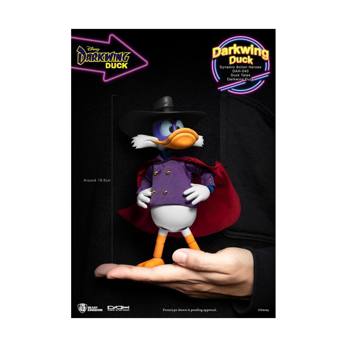 Figurina Disney Classic Beast Kingdom - Darkwing Duck - Dynamic Action Heroes 1/9