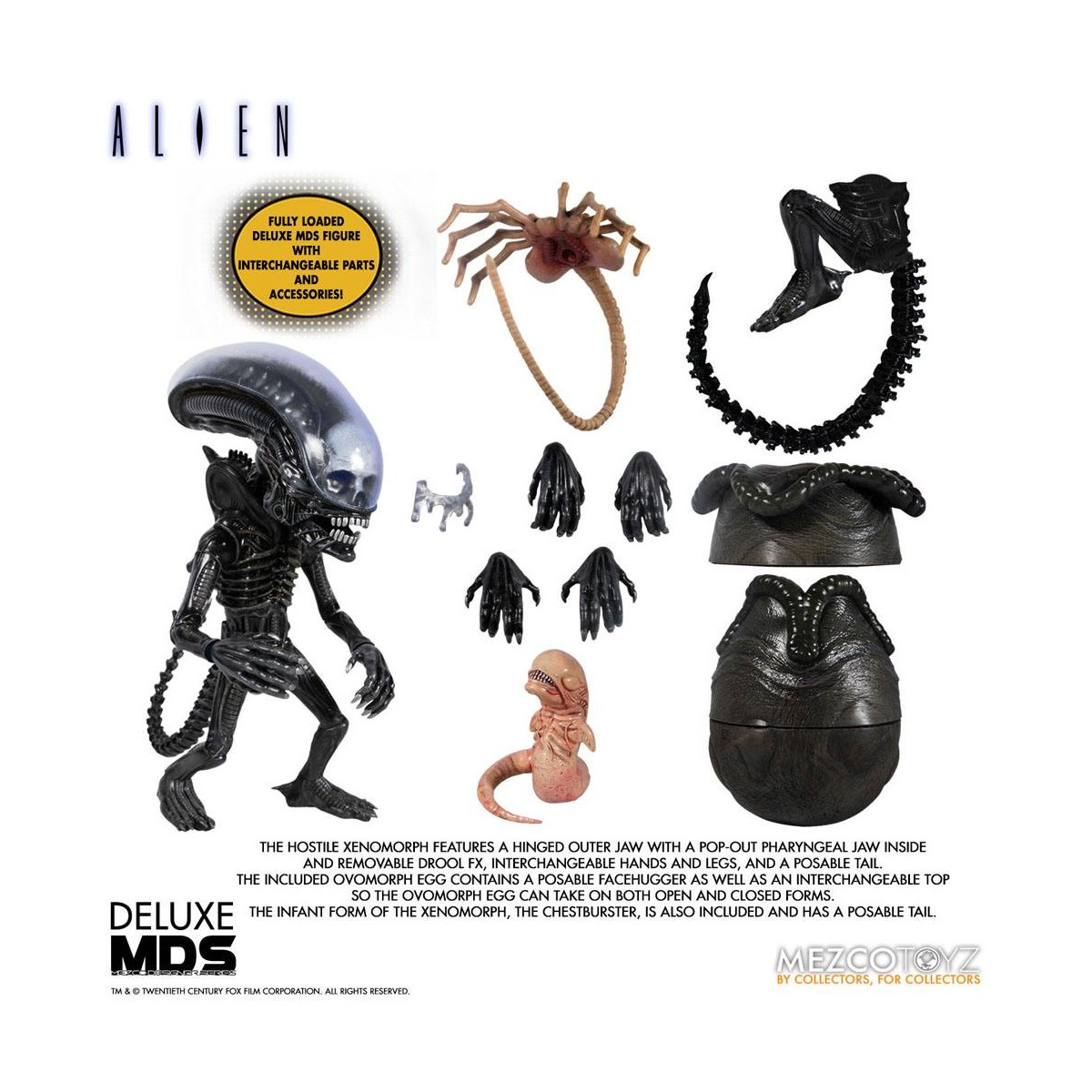 Mezco Designer Series - MDS Deluxe - Big Chap - Alien (1979)