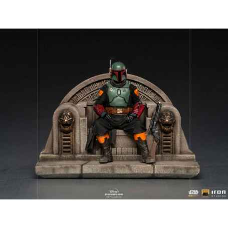 IRON STUDIOS - The Mandalorian - Deluxe Art Scale Boba Fett on Throne 1/10 - The Mandalorian