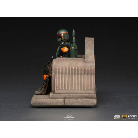 IRON STUDIOS - The Mandalorian - Deluxe Art Scale Boba Fett on Throne 1/10 - The Mandalorian