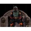 IRON STUDIOS - The Mandalorian - Deluxe Art Scale Boba Fett on Throne 1/10 - The Mandalorian
