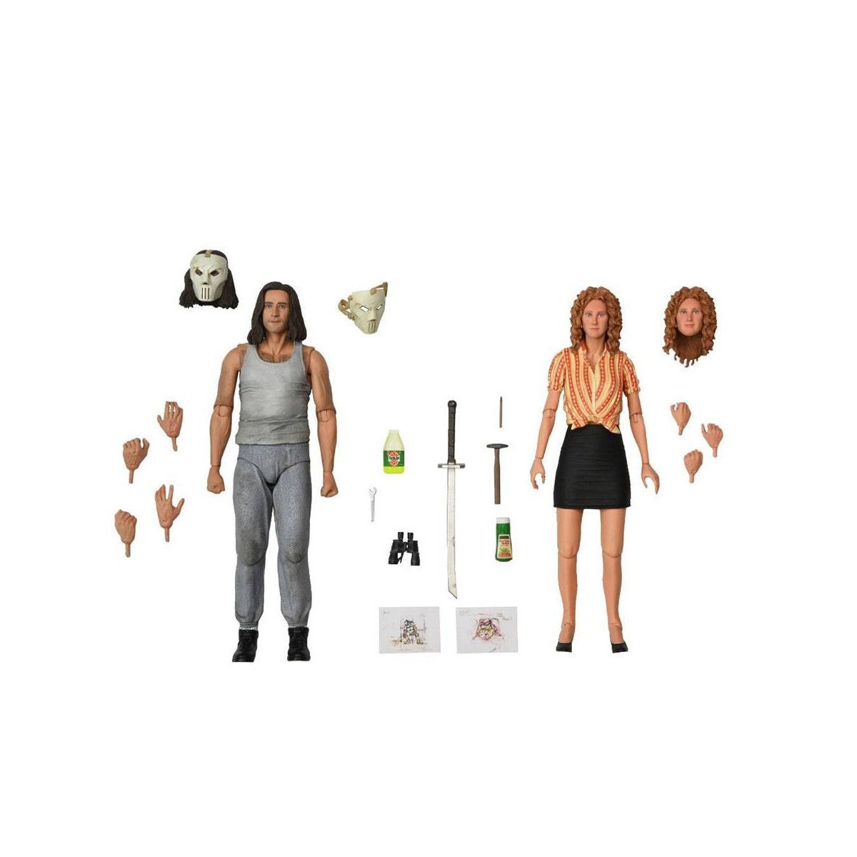 Neca - TMNT - Tartarughe Ninja 2-pack - April O'Neil & Casey Jones Farm - Teenage Mutant Ninja Turtles The Movie