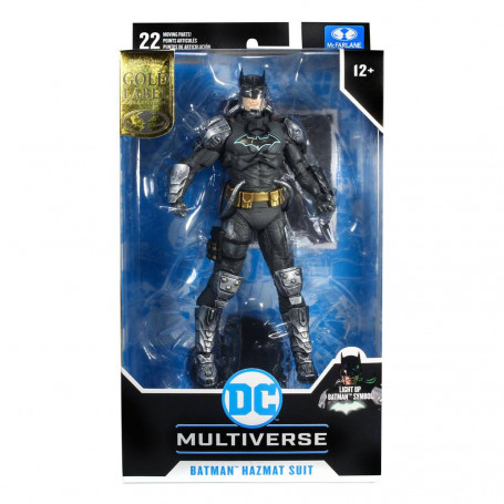 Mc Farlane - DC Multiverse - Batman Hazmat Suit Gold Label Light Up Batman Symbol - 1/12