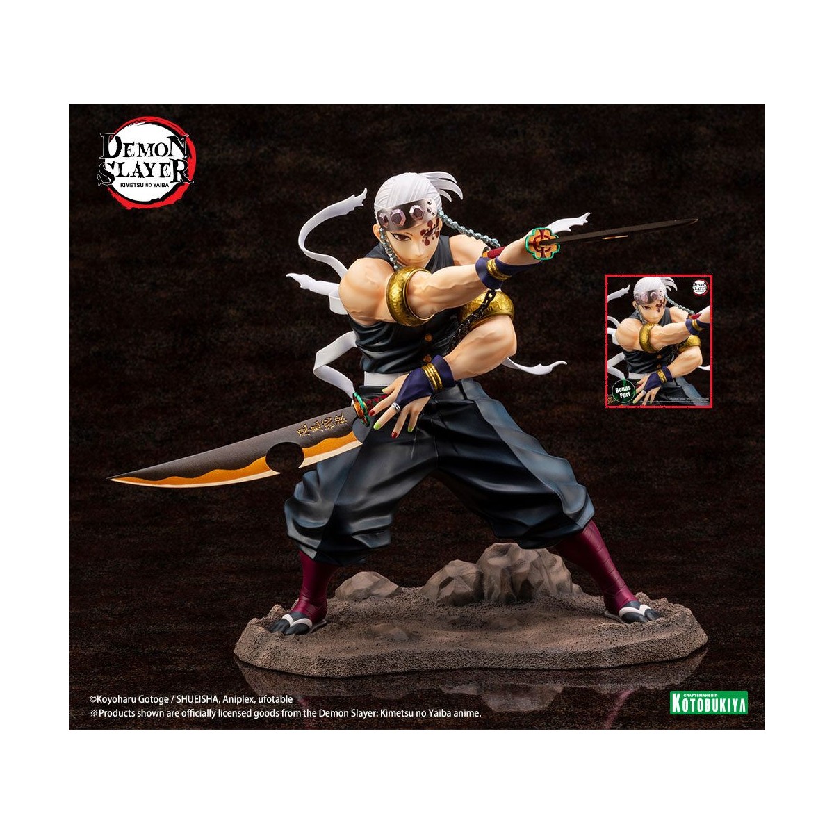Kotobukiya - Tengen Uzui Edizione Bonus - Demon Slayer: Kimetsu no Yaiba PVC ARTFXJ 1/8