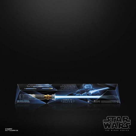 Hasbro - Spada laser Obi-Wan Kenobi Force Fx - Serie Nera Replica Elite