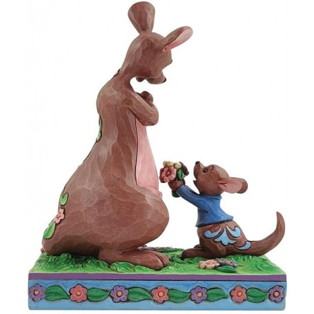 Enesco - Tradizione Disney - Winnie The Pooh "Il dono più dolce" - Il piccolo Guru dona fiori alla madre - Di Jim Shore