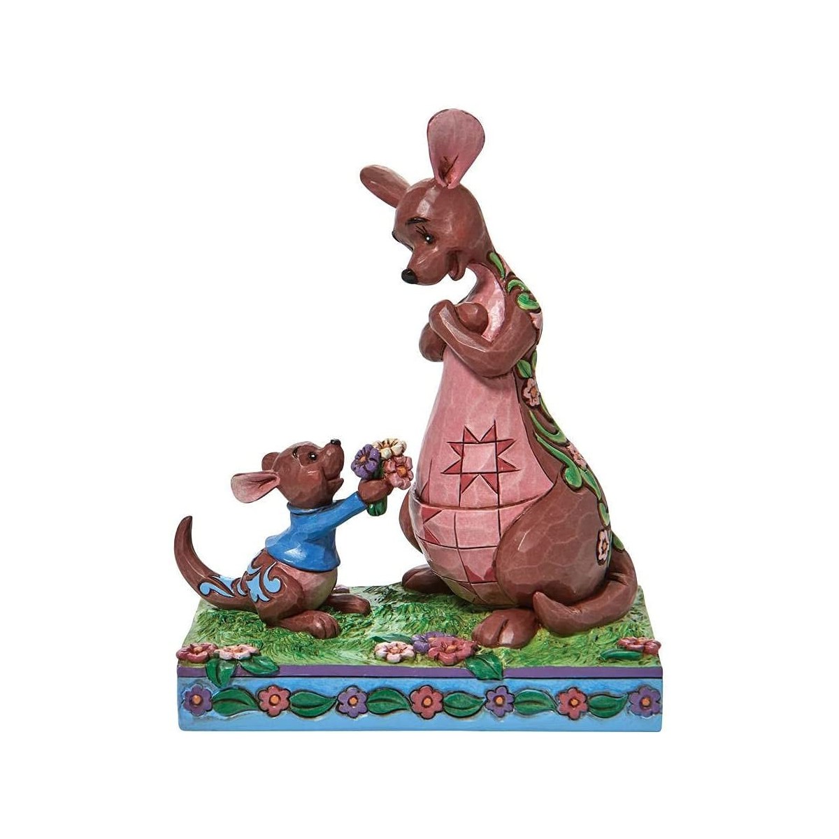 Enesco - Tradizione Disney - Winnie The Pooh "Il dono più dolce" - Il piccolo Guru dona fiori alla madre - Di Jim Shore