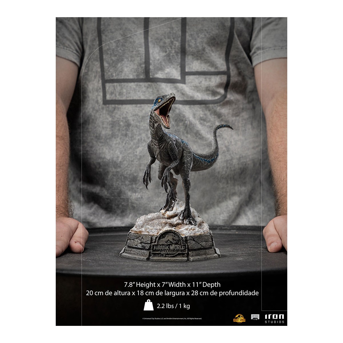 Iron Studios - Blu - Jurassic World Dominion 1/10 Bds Art Scale
