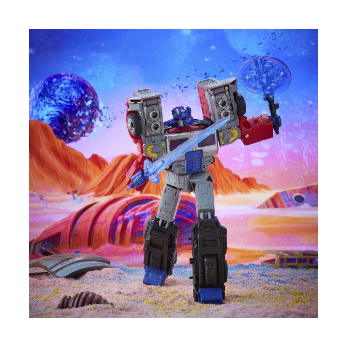 Hasbro - Transformers Legacy G2 - Laser Optimus Prime - Classe Leader
