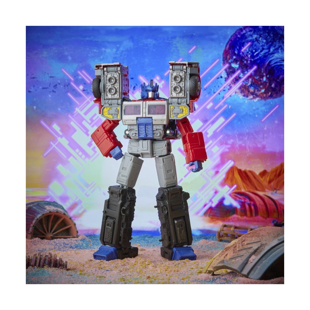 Hasbro - Transformers Legacy G2 - Laser Optimus Prime - Classe Leader