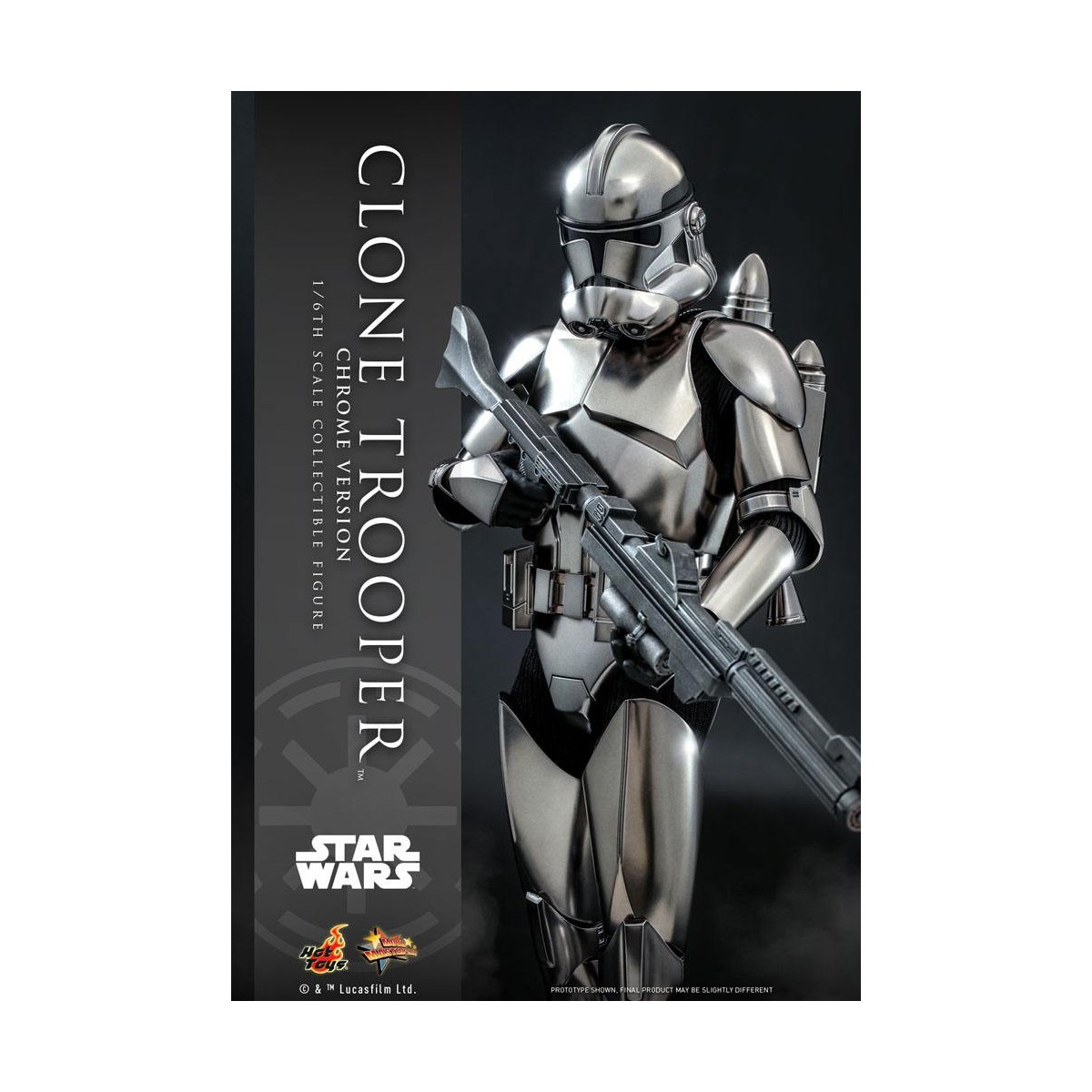 Hot toys Star Wars - Clone Trooper Versione Cromo 1/6 2022 Esclusiva Convention