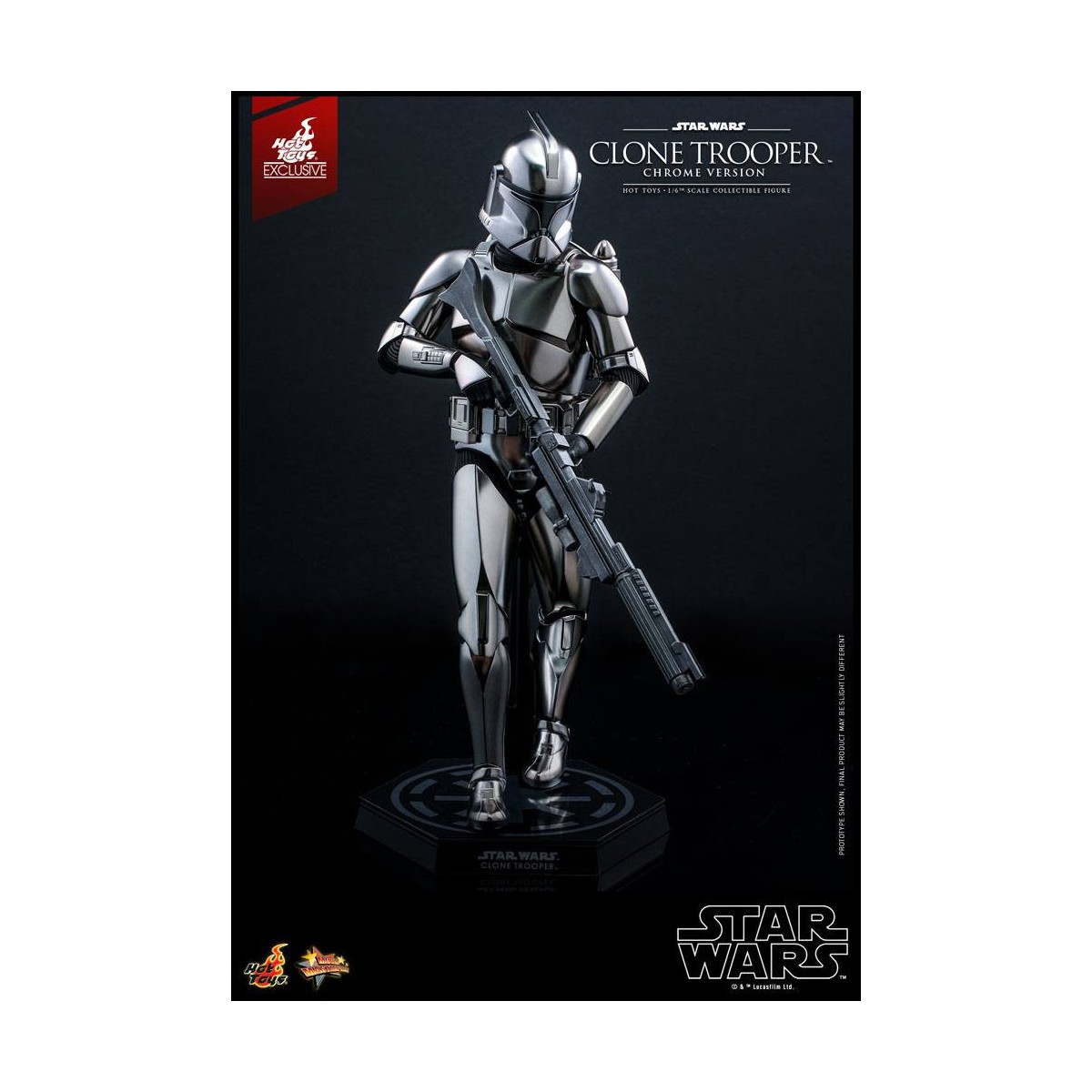 Hot toys Star Wars - Clone Trooper Versione Cromo 1/6 2022 Esclusiva Convention