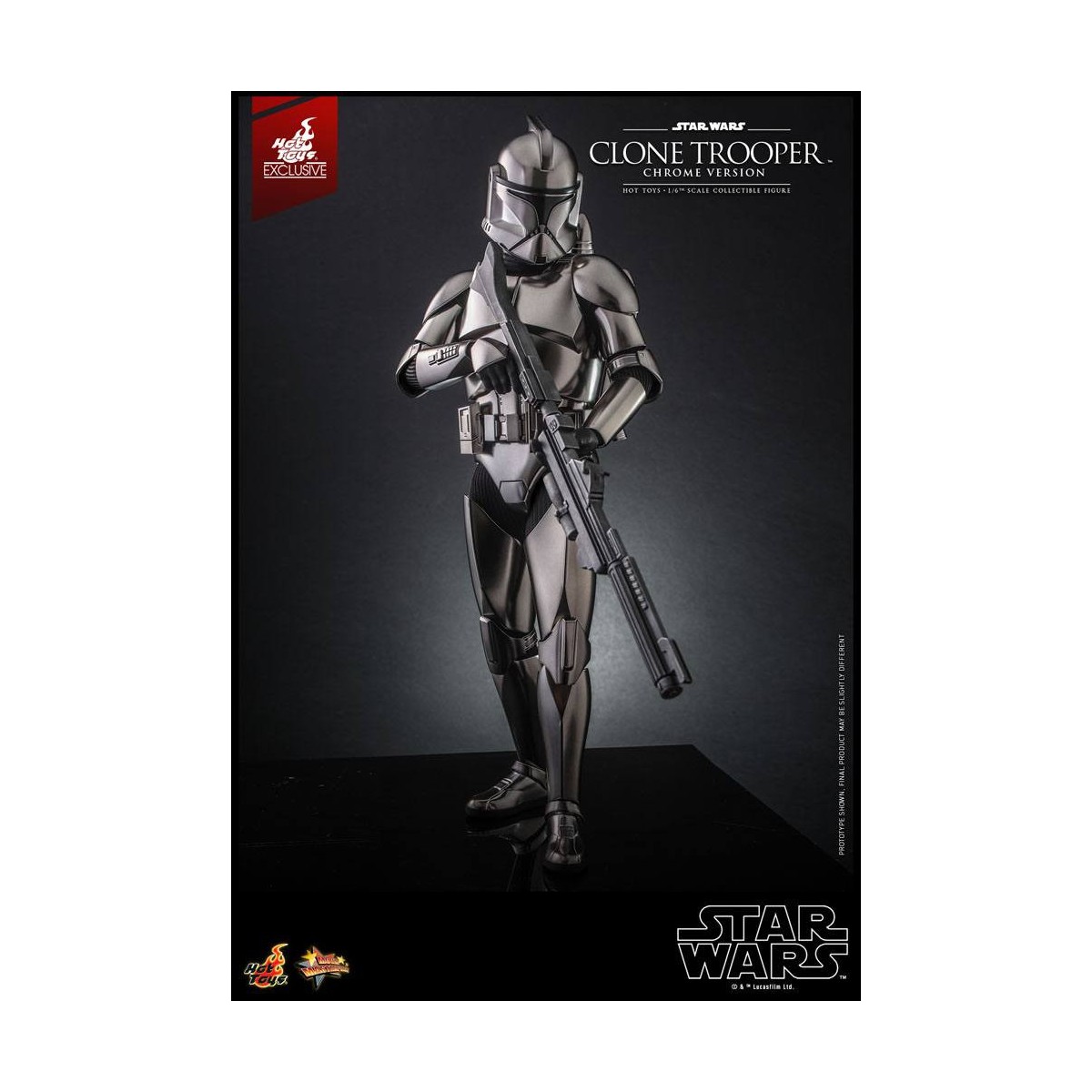 Hot toys Star Wars - Clone Trooper Versione Cromo 1/6 2022 Esclusiva Convention
