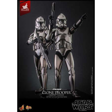 Hot toys Star Wars - Clone Trooper Versione Cromo 1/6 2022 Esclusiva Convention