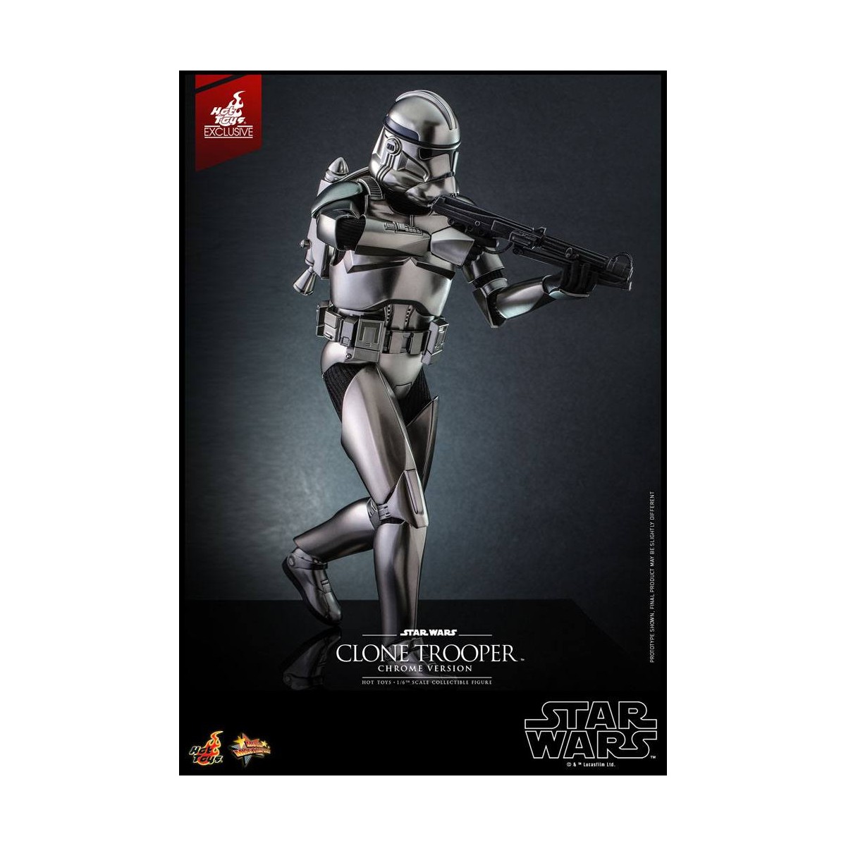 Hot toys Star Wars - Clone Trooper Versione Cromo 1/6 2022 Esclusiva Convention