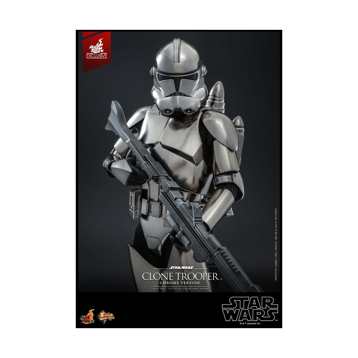 Hot toys Star Wars - Clone Trooper Versione Cromo 1/6 2022 Esclusiva Convention