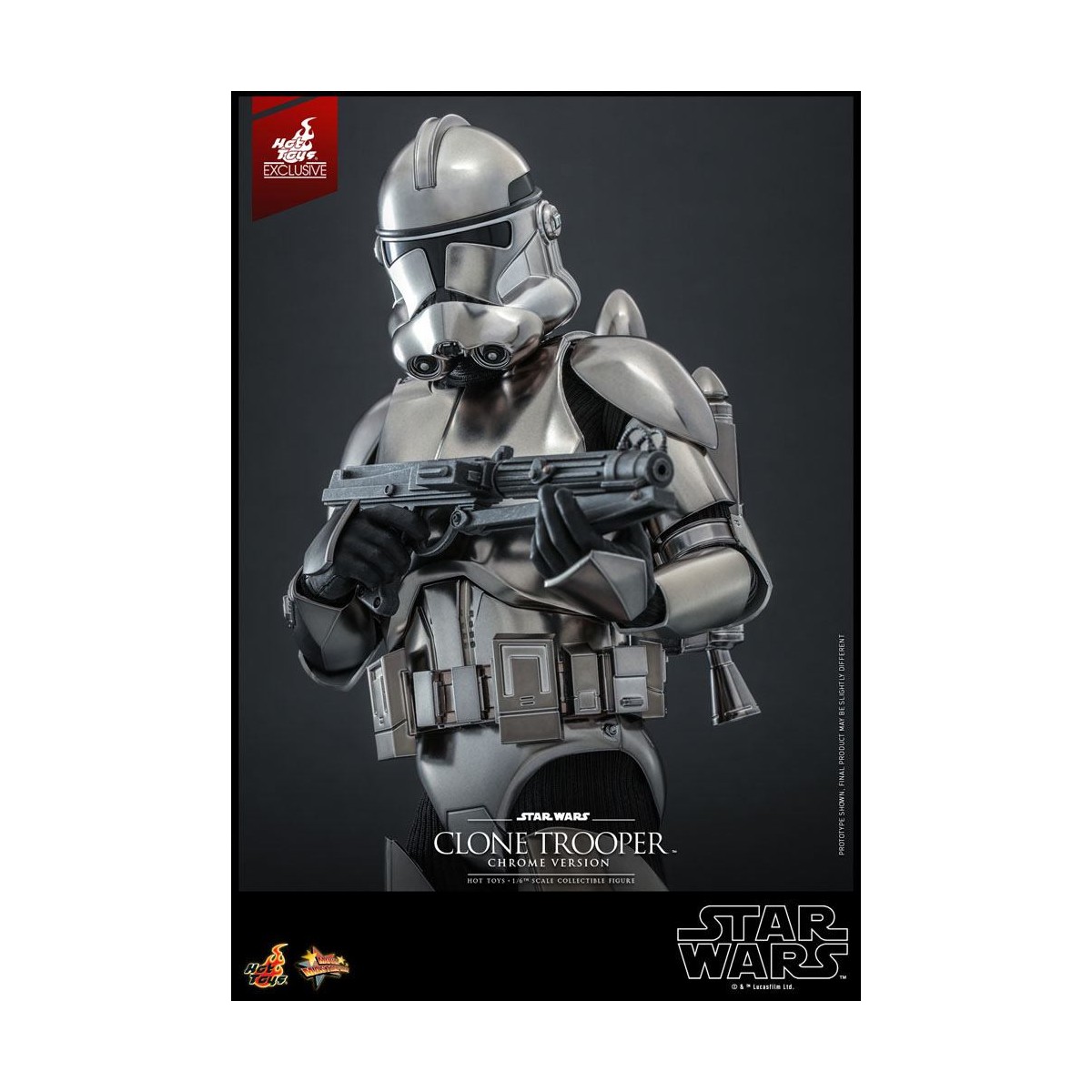 Hot toys Star Wars - Clone Trooper Versione Cromo 1/6 2022 Esclusiva Convention