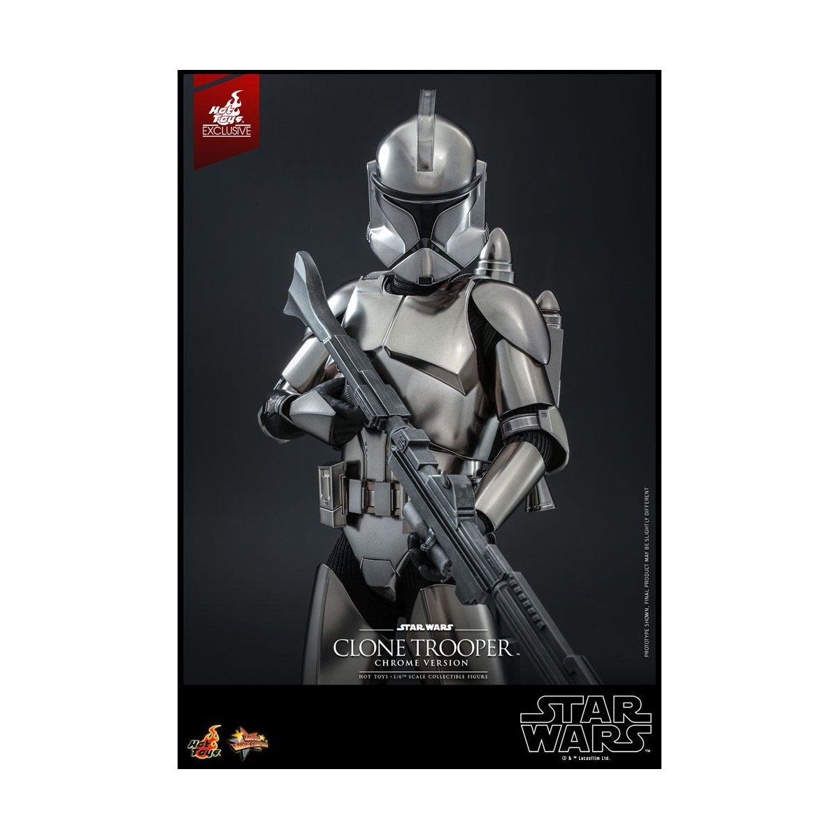 Hot toys Star Wars - Clone Trooper Versione Cromo 1/6 2022 Esclusiva Convention
