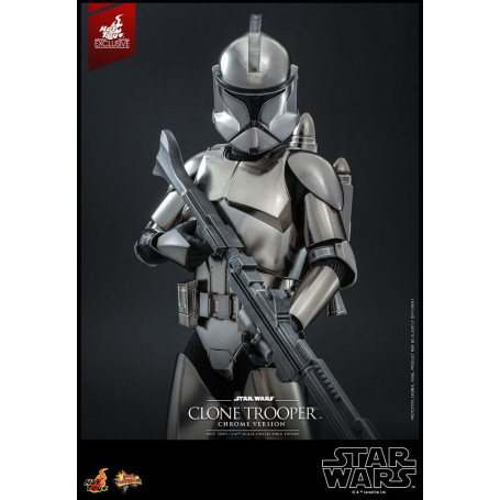 Hot toys Star Wars - Clone Trooper Versione Cromo 1/6 2022 Esclusiva Convention