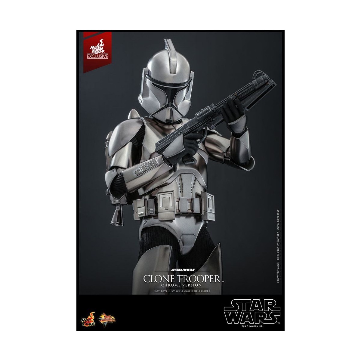 Hot toys Star Wars - Clone Trooper Versione Cromo 1/6 2022 Esclusiva Convention