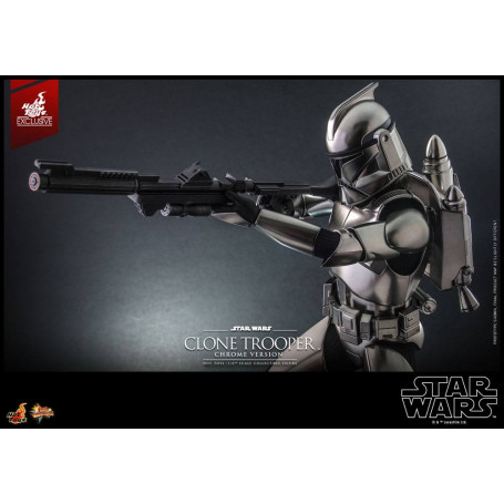 Hot toys Star Wars - Clone Trooper Versione Cromo 1/6 2022 Esclusiva Convention