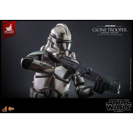 Hot toys Star Wars - Clone Trooper Versione Cromo 1/6 2022 Esclusiva Convention