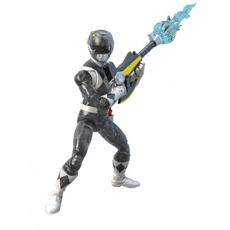Hasbro - Collezione Fulmini - Ranger Nero Metallico - Mighty Morphin Power Rangers