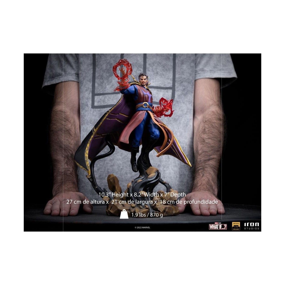 Iron Studios Marvel - E se...? Statuetta Strange Supreme 1/10 in scala d'arte