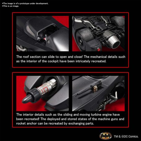 Bandai Batman Model Kit - BATMOBILE (BATMAN 1989 Ver.) 1/35 SCALA MODEL KIT