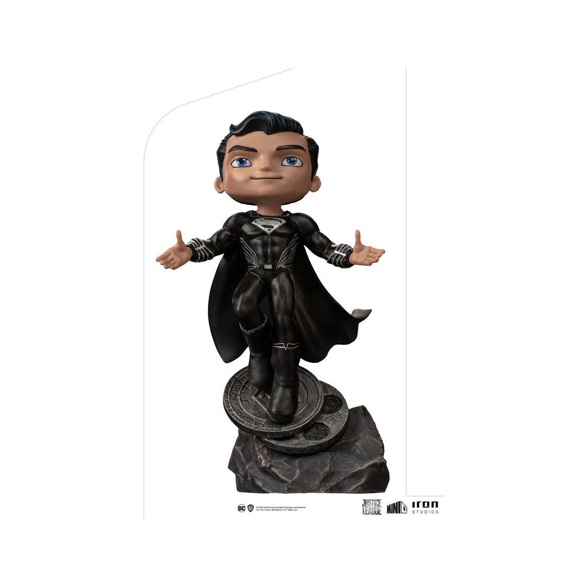 Iron Studios - Justice League Deluxe Superman Nero - Mini Co.