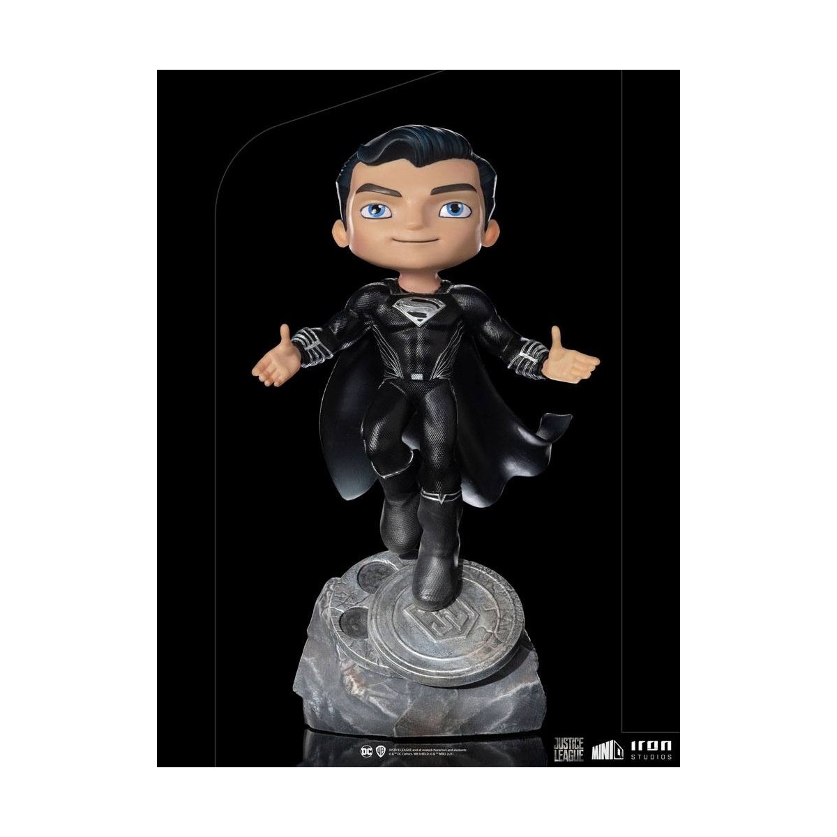 Iron Studios - Justice League Deluxe Superman Nero - Mini Co.