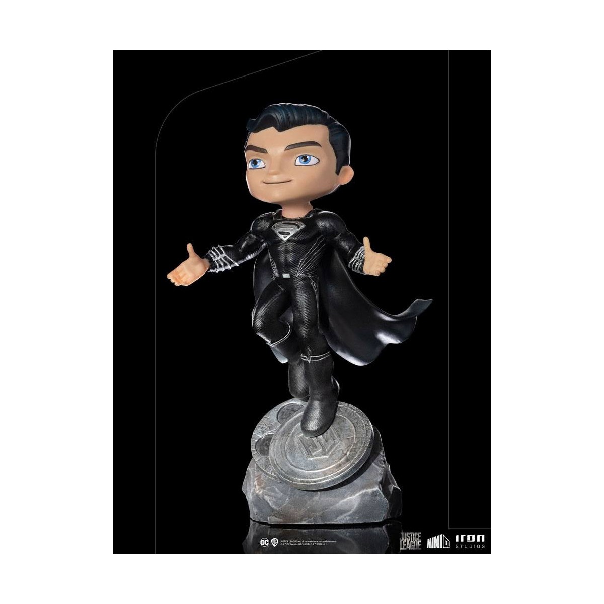 Iron Studios - Justice League Deluxe Superman Nero - Mini Co.
