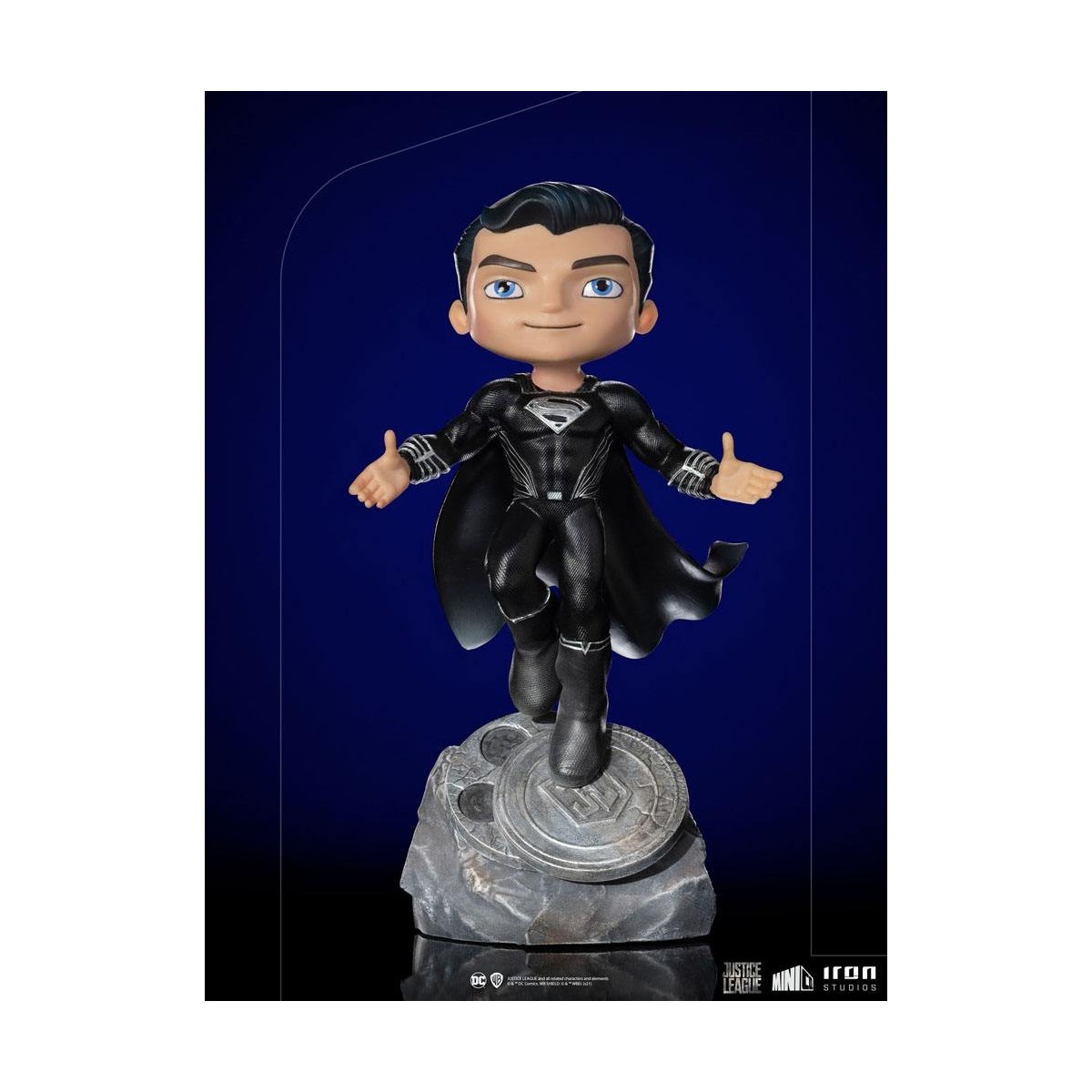Iron Studios - Justice League Deluxe Superman Nero - Mini Co.