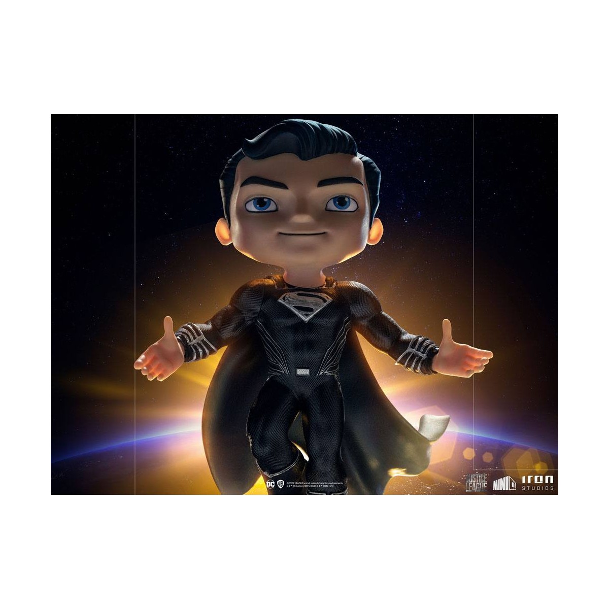 Iron Studios - Justice League Deluxe Superman Nero - Mini Co.