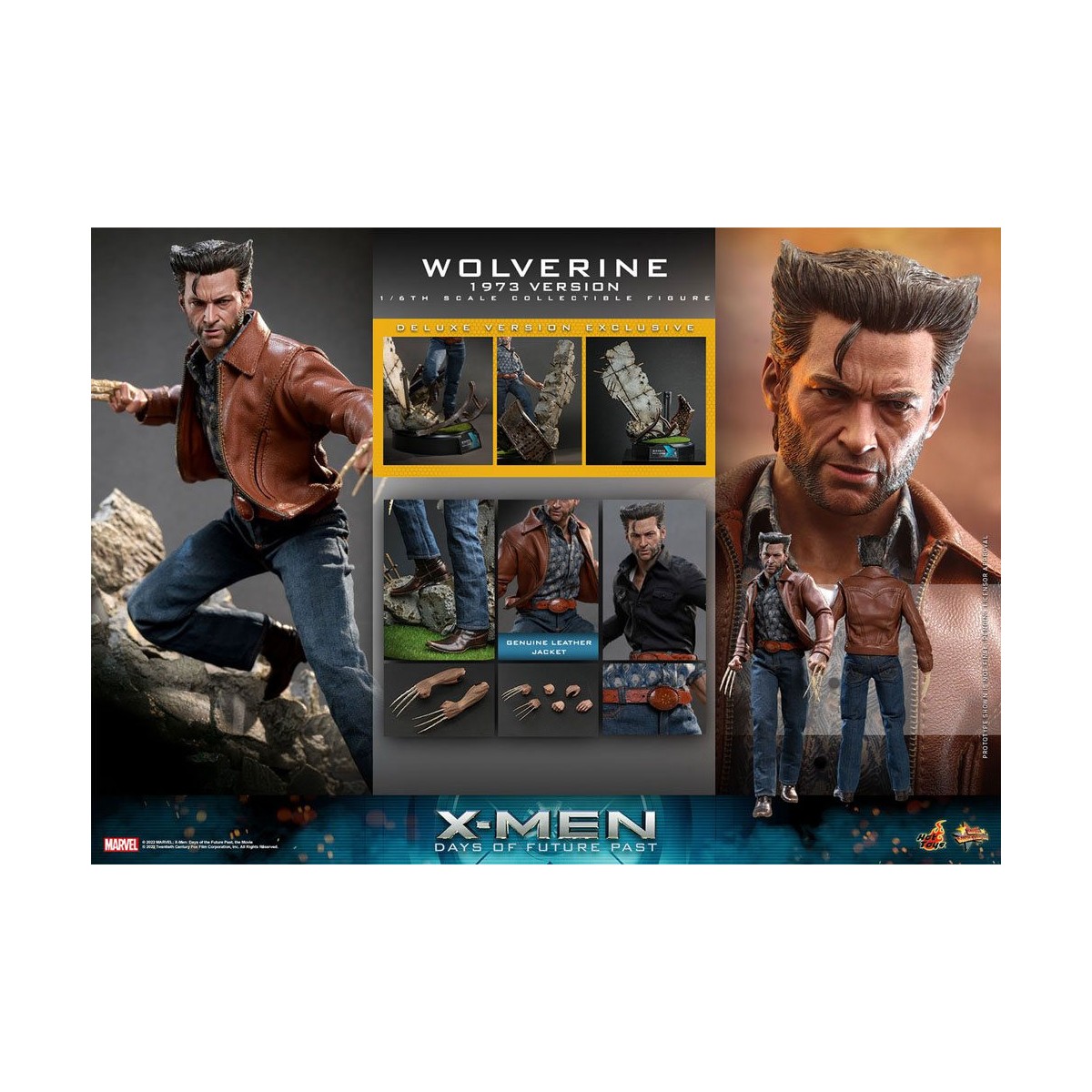 Hot Toys - Wolverine (Versione 1973) Versione Deluxe - X-Men Days of Future Past Film Masterpiece 1/6