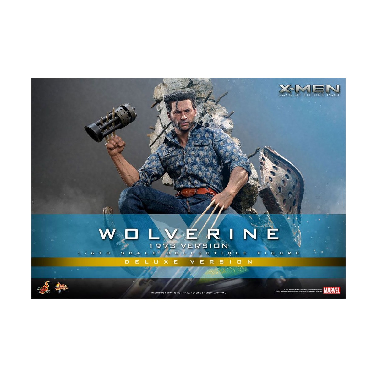 Hot Toys - Wolverine (Versione 1973) Versione Deluxe - X-Men Days of Future Past Film Masterpiece 1/6