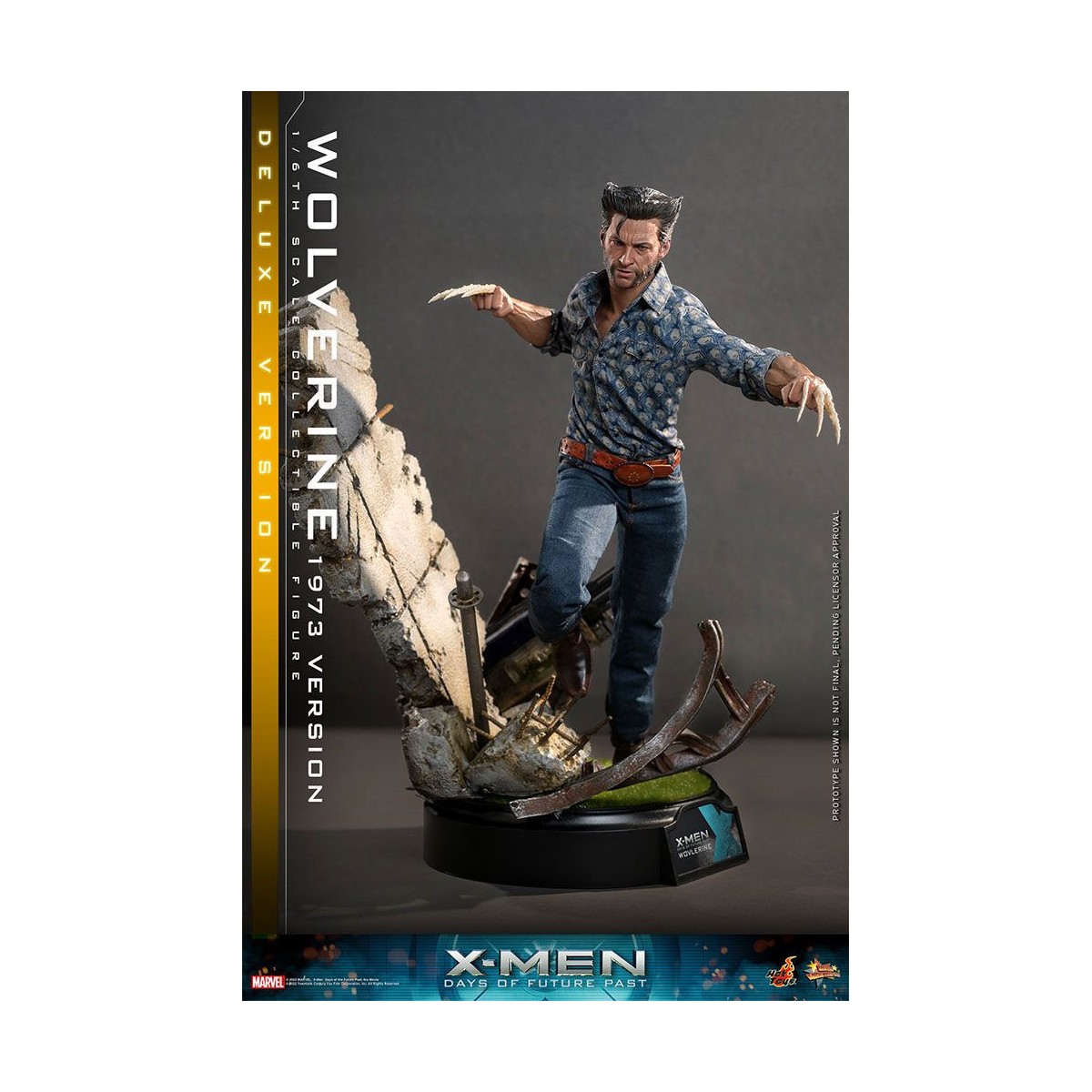 Hot Toys - Wolverine (Versione 1973) Versione Deluxe - X-Men Days of Future Past Film Masterpiece 1/6