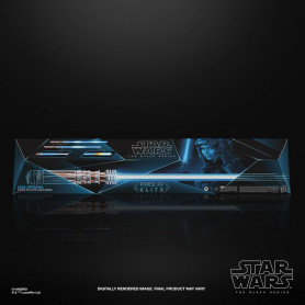 Hasbro - Spada laser Leia Organa Force Fx - Serie nera Replica Elite