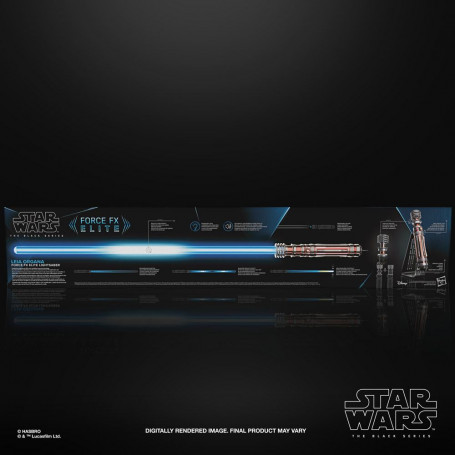 Hasbro - Spada laser Leia Organa Force Fx - Serie nera Replica Elite