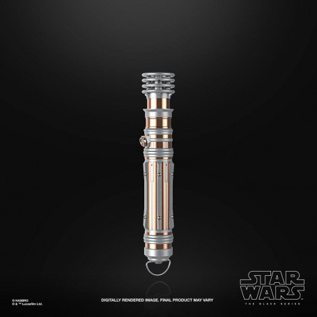 Hasbro - Spada laser Leia Organa Force Fx - Serie nera Replica Elite